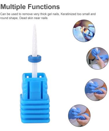 TMISHION Premium Ceramic Nail Drills Acrylic Nail Care Tool with 5 Drill Bits Manicure Pedicure Kit for Gel Removal Home and Salon Use - Buy Online on GoSupps.com