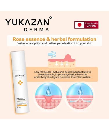 Derma Rose Water Soothing Mist 120ml | Acne & Sensitive Skin Relief | International Shipping - Buy Online on GoSupps.com