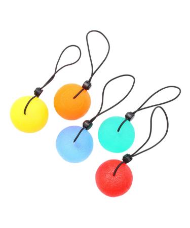 Ultechnovo 5st Adjustable hand ripper Massage balls for the hands fitness equipment lane toys grip strengthen ball power balls exercise sport rubber band lanyard