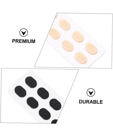 Healeeved 60 Leaf Sponge Nose Pads for Glasses | Self-Adhesive Anti-Nose Stickers | Soft Rubber Repair Set in 3 Colors | 1x0.8x0.15cm - Buy Online on GoSupps.com