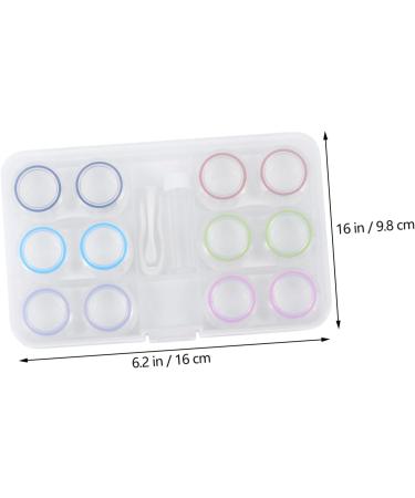 Healeeved Contact Lens Container Set Travel-Friendly Glass Pearls Storage Case for Lens Care & Soaking - Buy Online on GoSupps.com