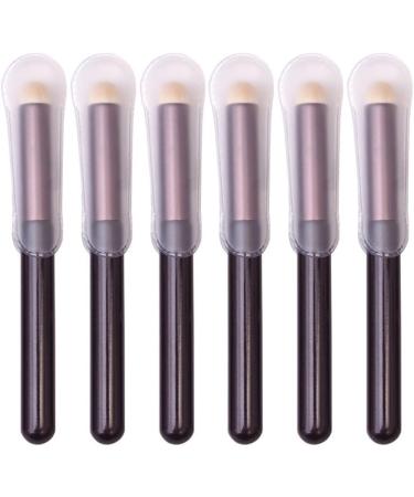 Lurrose Makeup Sponge 6pcs Lip Brush Lip Smudge Brush with Cap Lip Reusable Makeup Blending Applicator Brush for Women Makeup Blending Sponge As Shown 1 - Buy Online on GoSupps.com