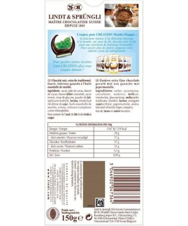 Epicerie sucr e LINDT - Mint Iced Creation 150G - Pack of 3 - Buy Online on GoSupps.com