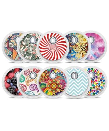 FreeStyle Libre 3 Sensor Sticker - Set of 10 "Colorful" - Stickers for sensors | Diasticker