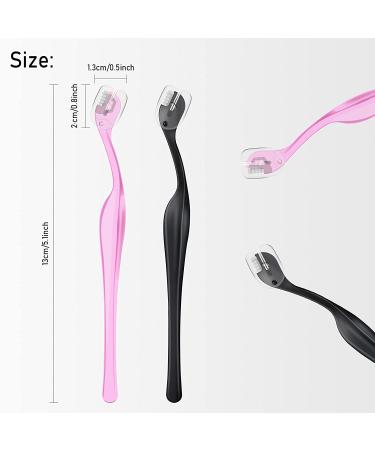 16-Piece Eyebrow Razors & Shapers for Women - Small Blade Size Facial Trimmer in Pink and Black - Buy Online on GoSupps.com