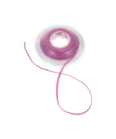 Faruta tooth orthodontic elastic chain: teeth-power chains colorful orthodontic braces leaf screw ties tie through sizes toothed rubber coil (color: violet)