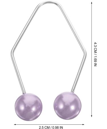 Beavorty 1 Pair Dimple Maker Metal Dimple Trainer Cheeks Balls Forming Mouth Exerciser Effortlessly Obtain Dimples Charming Smile Tool for Face Cheek Purple - Buy Online on GoSupps.com