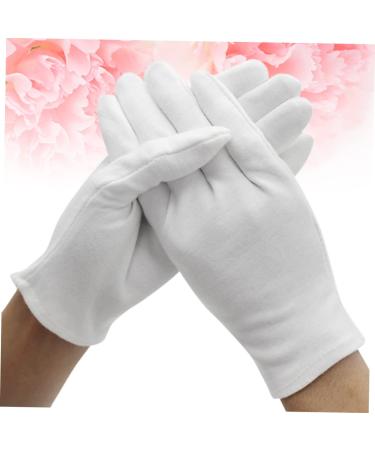 POPETPOP 12 Pair Handling Laboratory Spa Coin Cotton Kitchen Cleaning Thermal Work White Household Cosmetic - Buy Online on GoSupps.com