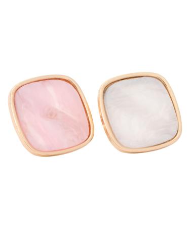 2 Pi ces Palette Anneau pour Ongles R sine Marbr e Plaque de M lange Blanche et Rose Outil Portable pour Vernis et Art des Ongles