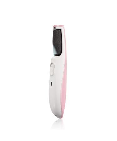 Powerful Electric Foot Callus Remover  Rechargeable Pedicure Tools Electric Foot File with Smart Light  Fine & Coarse Roller Heads  AM 8:00 Callus Remover for Feet for Dead Hard Cracked Dry Skin PINK