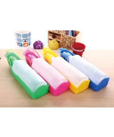 Parence 500ml Portable Dog Water Bottle - Foldable for Dogs & Cats | Ideal for Outdoor Activities - Color Mix (Green Blue Red Pink) - Buy Online on GoSupps.com