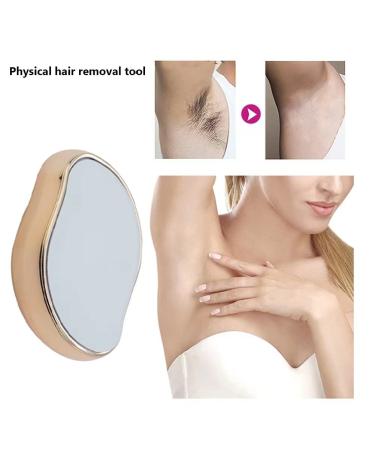 Crystal Hair Remover for Women and Men - Painless Exfoliation - Smooth Legs, Back, Arms - Rose Gold (1PC) - Buy Online on GoSupps.com