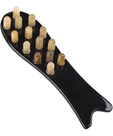 Beavorty 2-St Massage Device - Natural Horn Hair Tanning & Styling Brush for Women | Smooth Hair Massage & Shampoo Comb - Buy Online on GoSupps.com