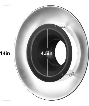 Godox RFT-25S Silver Beauty Dish Reflector for R200 Macro Ring Flash - Ideal for Photography - Buy Online on GoSupps.com