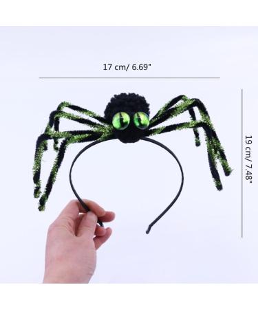 JSGHGDF Funny Araneid Birthday Party Spiderling Headwear Hair Halloween Costume Hairband Green - Buy Online on GoSupps.com
