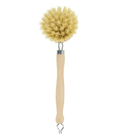 Elliott Wooden dish brush with Natural tampico fibres Long reach washing up brush ideal for cleaning glasses plates pots and pans replacable brush heads available. Regular Dishbrush