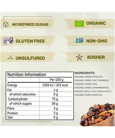 Happy Village Organic Soft & Dried Fruit Medley 567g - Buy Online on GoSupps.com