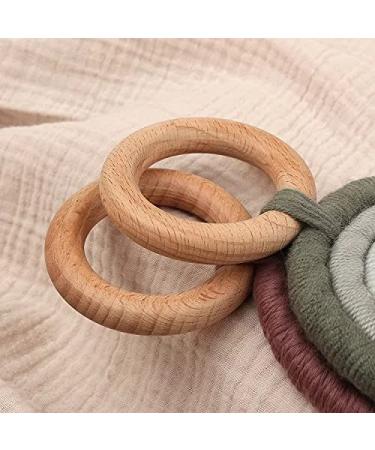 Wooden Rainbow Wall Hanging Teething Ring - Children's Room Decor (Green) | International Shipping - Buy Online on GoSupps.com