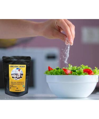 Organic Herb Sea Salt Coarse Organic Sea Salt Packed with 84 Minerals Improve Electrolyte Balance Low in Sodium Doctor Recommended (1/2lb) - Buy Online on GoSupps.com