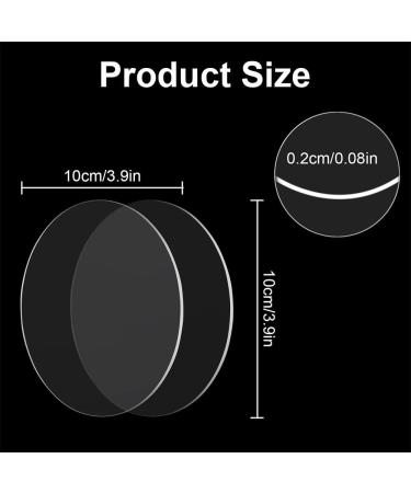 30 Clear Acrylic Circle Discs - 6 Inch Round Blanks for DIY Crafts and Projects - Buy Online on GoSupps.com