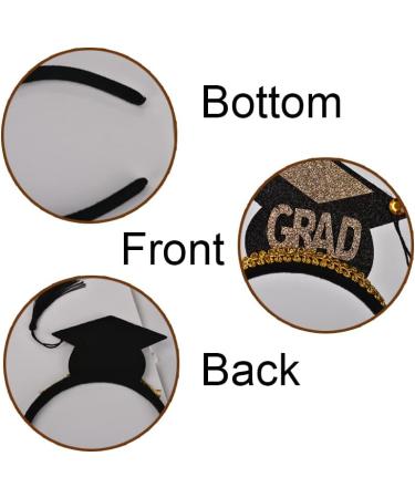 Graduation Cap Headband with Tassel for Women and Men - Mini Grad Headbands for Boys and Girls - Graduation Hair Accessories for Party Decor - Buy Online on GoSupps.com