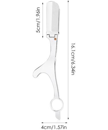 Buy Aerodynamic Silver Straight Razor for Men - Non-Slip Galvanic Metal - Perfect for Barbers & Home Grooming - Buy Online on GoSupps.com