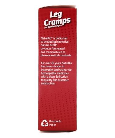 NatraBio Leg Cramps Relief with Quinine Sulfate - 60 Tablets | Fast Shipping Worldwide - Buy Online on GoSupps.com