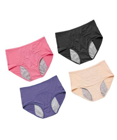 Exceart 4 pieces of hygiene linen after birth menstrual underwear for women Period H Periode