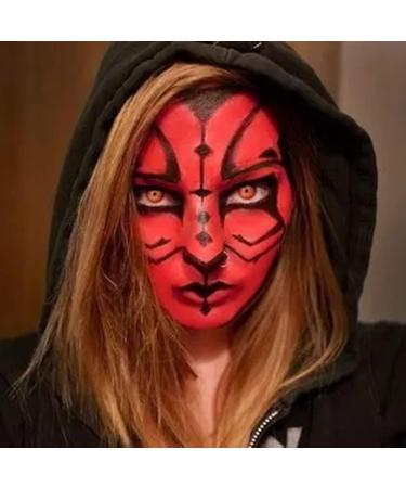 Mysense Cream-Blendable Red Face Body Paint Stick (1.06 Oz) Red Makeup Stick for Adults Children Halloween Cosplay Joker Clown SFX Makeup Waterproof Red Eye Black Stick - Buy Online on GoSupps.com