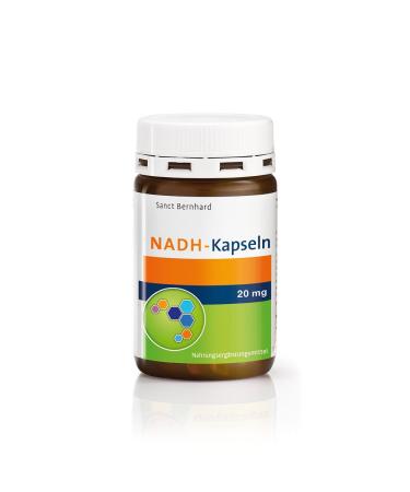 Sanct Bernhard NADH capsules 20 mg | Vitamin B3 (Niacin) | 30 capsules for 1 month