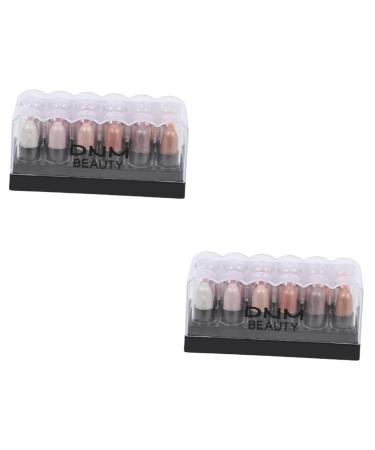Balacoo 2 Boxes 12 Shadow Box Pencil Eyeshadow Stick Woman Eyeshadow Pen Girl Makeup Eyeshadow Pen 1 count (Pack of 1) As Shownx2pcs