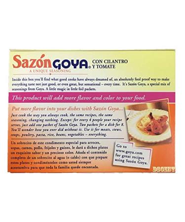 Goya Sazon with Cilantro & Tomato 1.41 oz (4 Packs) - Authentic Seasoning Blend - Buy Online on GoSupps.com