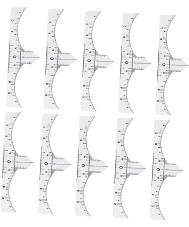 Hemoton 20 Pcs Eyebrow Guide Measure Tool Microblading Ruler Guide Makeup Ruler Eyebrow Ruler Make up - Buy Online on GoSupps.com