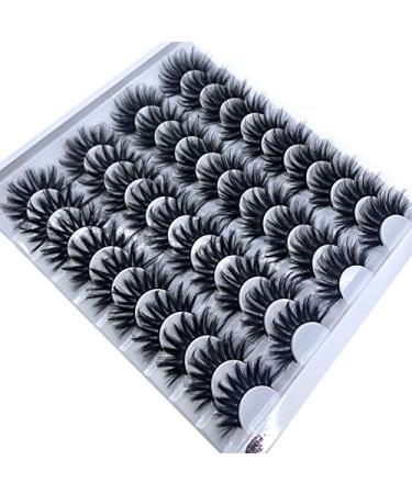 Buy 4 Pairs 3D Mink Hair False Eyelashes - Criss-Cross Wispy & Fluffy 25-30mm Handmade Extensions | Premium Eye Makeup Tools - Buy Online on GoSupps.com