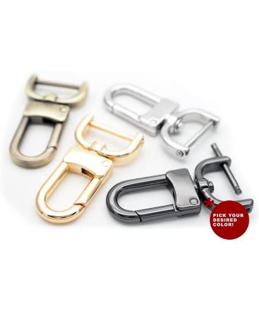 CRAFTMEMORE 2pcs Detachable Snap Hook Swivel Clasp w/Screw Bar - 1-1/2 Inch Brushed Brass - Buy Online on GoSupps.com
