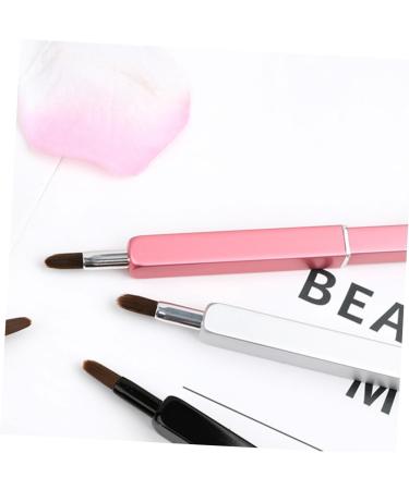 Didiseaon Lip Scrub Brush Lipstick Stick Travel Retractable Travel Makeup Brush 9.3*1cm Pink - Buy Online on GoSupps.com
