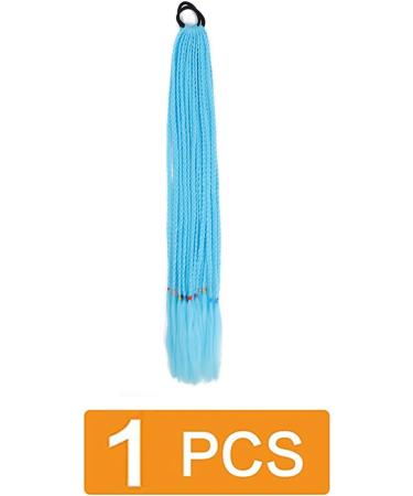 prinfantasy Girl Colored Wig Ponytail Hair Accessories Headband Rubber Band Beauty Hair Headband Sky Blue BZ149 GBBZ149 24 inch - Buy Online on GoSupps.com