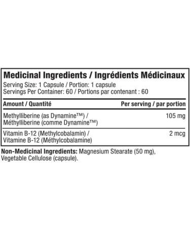 Pro Line Dynamine Methylliberine | Increases Energy Improves Mood Enhances Focus | For Gaming Nootropic Support or Pre-Workout Capsules | 150 mg Methylliberine per Capsule (60 Capsules) - Buy Online on GoSupps.com