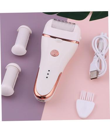 Housoutil 1pc Electric Foot Electrical Tools Electric Foot Scrubber Pedicure Tools Waterproof Foot Foot Scrub Tool Dead Charging Mode Accessories Abs White - Buy Online on GoSupps.com