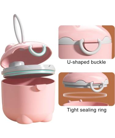 2pcs Liwein Portable Milk Formula Powder Pots - Pink+Green | Travel Milk Dispenser for Outdoor Feeding - Buy Online on GoSupps.com