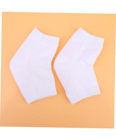 minkissy 2 Pairs Heel Socks Feet Cracked Socks Feet Repair Socks Rough Calluses Socks Gel Foot Socks Heel Protector Socks Heel Anti-Crack Socks Sleeve Anti Cracked Feet White Men and Women - Buy Online on GoSupps.com