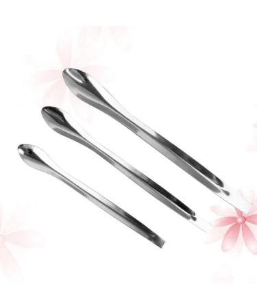 HEALLILY 3PCS Metal Makeup Spatula Set - Beauty Scoop for Face Masks Lipstick and Cosmetic Powder | Ideal for Flawless Application - Buy Online on GoSupps.com