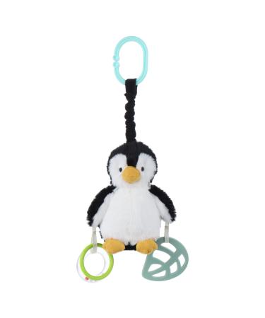 Apricot Lamb Baby Stroller or Car Seat Activity and Teething Toy  Features Antarctic Plush Penguin Character  Gentle Rattle Sound & Soft Teether  8.5 Inches