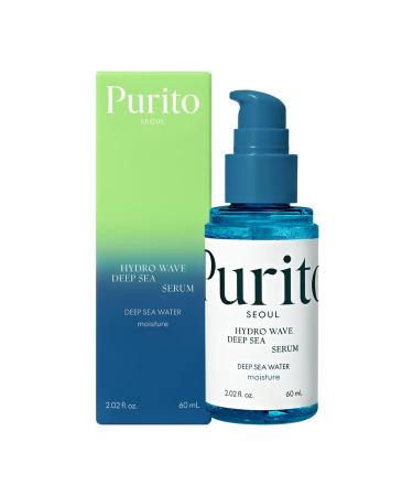 PURITO Deep Sea Serum | Deep Sea Water 66% + Marine Complex + Snow Mushirooms | Facial Serum | for Hydration Skin Plumping | Lightweight & Non-Greasy Texture | Korean skincare 60mL 2.02 fl.oz 2.02 Fl Oz (Pack of 1)