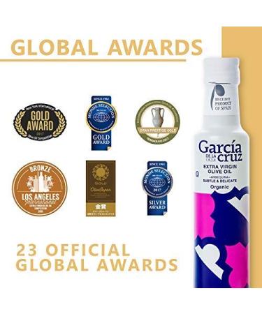 USDA Organic Award-Winning Extra Virgin Olive Oil - Cold Pressed Arbequina, 8.5 Fl Oz - Buy Online on GoSupps.com