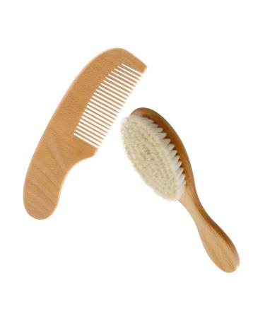 Beavorty 1 Set Shampoo Brush Kids Bath Sets Bath Kits Toddler Suit Baby Hair Comb Baby Bath Hair Brush Wooden Massage Comb Grooming Hair Comb Bristles Hair Brush Scalp Massage Brush Tool