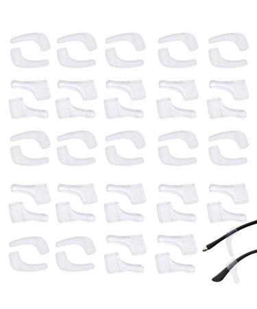 Anti -slip holder for glasses 24 pairs of silicone glasses ear pads prevent the glasses of the glasses soft comfortable glasses ears.