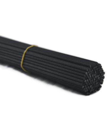 Kidlearn 100 PCS Fiber Diffuser Sticks Essential Oil Diffuser Sticks for DIY Room Fragrances (35cm x3mm Black) 35cm*3mm Black