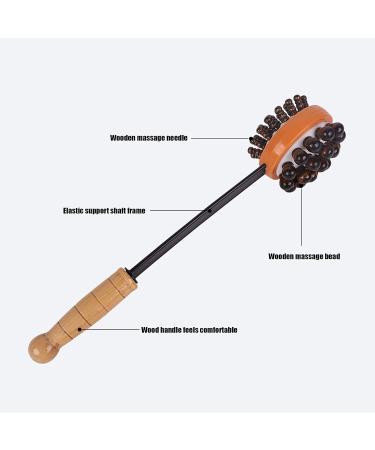 ZLXHDL Professional Wood Massage Tab - Double-Sided Flexible Relieves Sore Muscles & Neck Pain - Buy Online on GoSupps.com