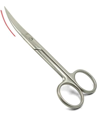 Curved Scissors for Eyebrows Facial Hair Scissors Men Nose Hair Trimmer Scissors Eyebrow Scissors Cosmetics Scissors Stainless Scissors face Man Double Eyelid Sticker medium Silver - Buy Online on GoSupps.com